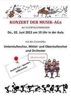 Konzert der Musik AGs am 2. Juni 2022